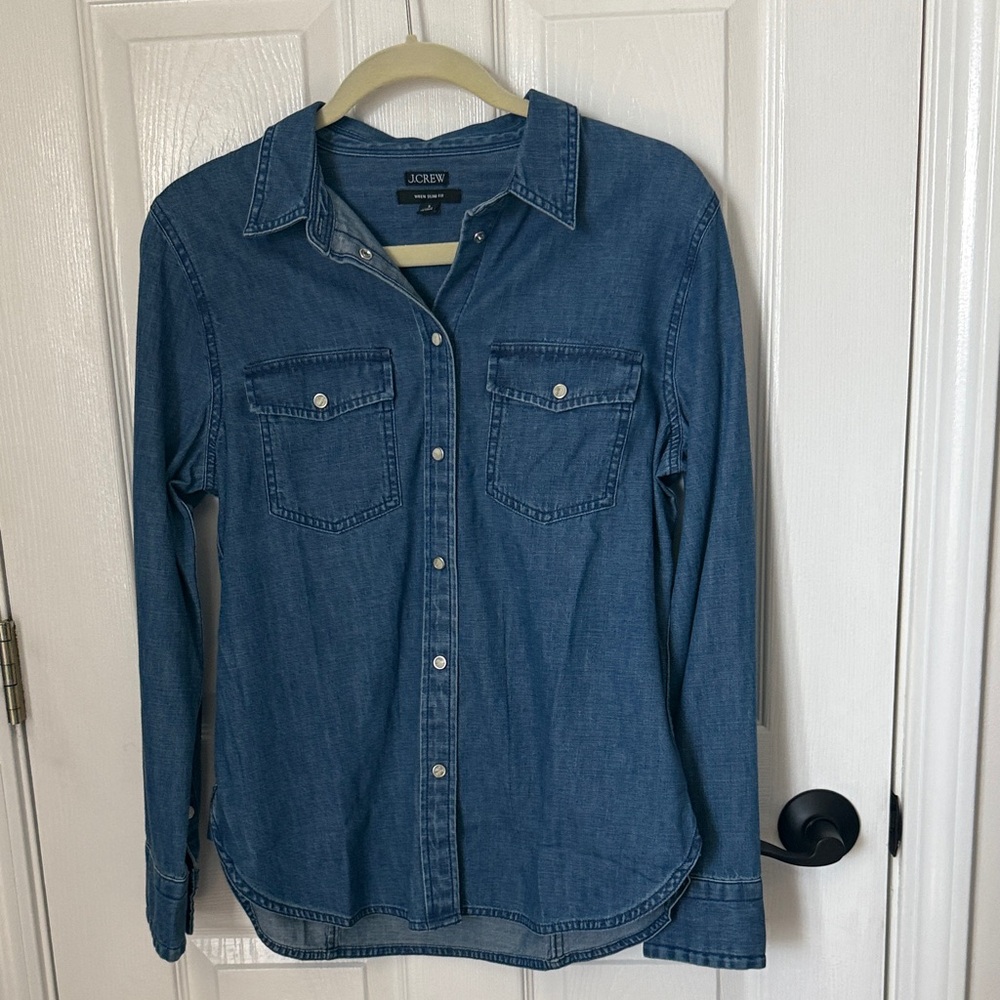 J. Crew Indigo Denim Shirt